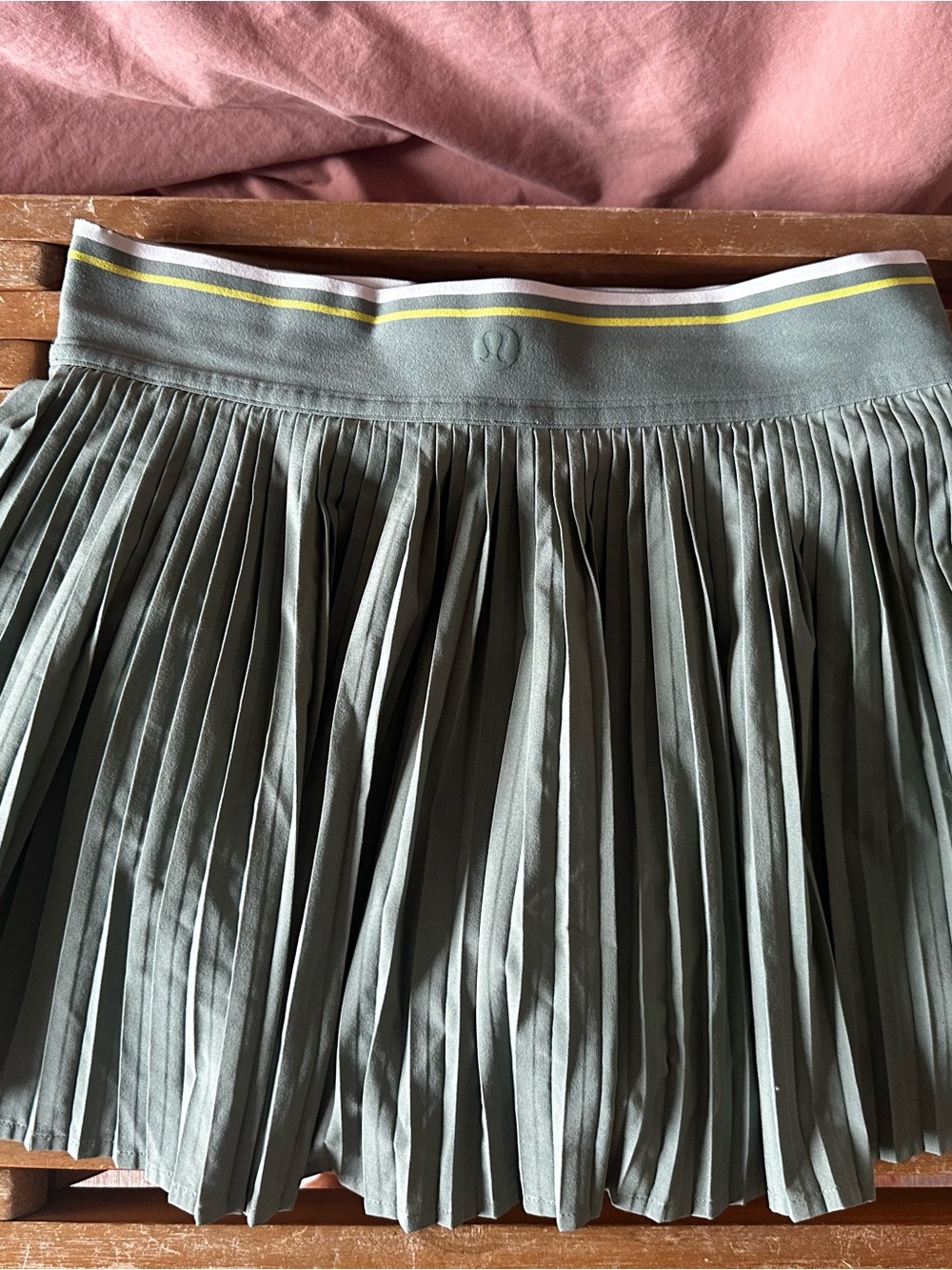 lululemon athletica Pleated Athletic Skirt in Sage Green - Picture 1 of 4
